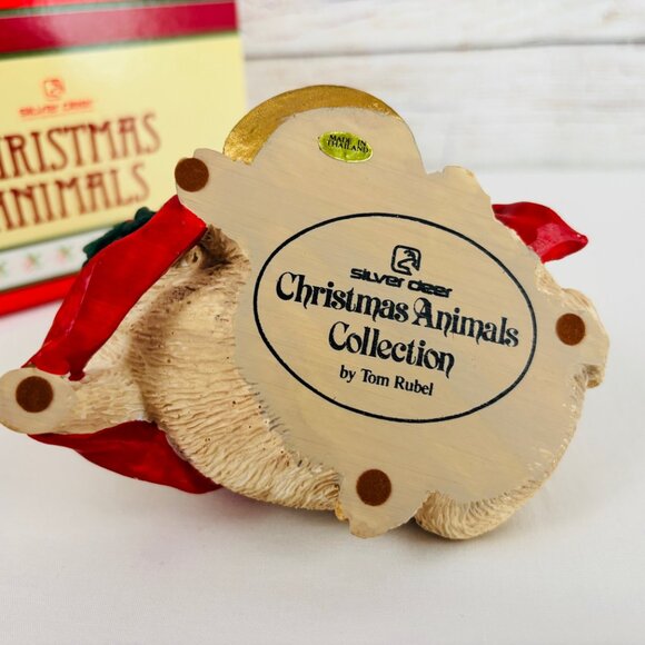 Silver Deer Tom Rubel Christmas Animals Pig Figurine - Picture 6 of 9